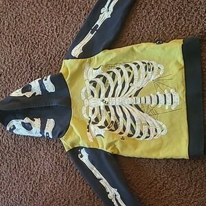 Rags 2t glow in the dark skeleton hoody